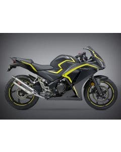 Yoshimura 123002J520 Stainless R-77 Slip On Exhaust 15-16 Honda CB300F CBR300R