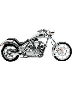 Cobra 1233 Chrome 1233 Speedster Swept Exhaust Pipes Honda Fury Stateline Sabre
