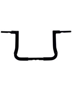 FBI Fat Baggers Black 1-1/4" EZ Install Flat Top 12" Handlebar Harley FLH 14-20