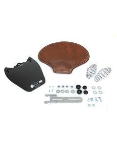 V-Twin 47-0190 Brown Leather Solo Seat Kit w/ 5" Springs Indian Scout 15-Up