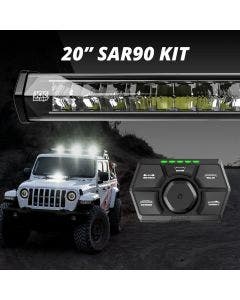 XK Glow 20" SAR 90 Degree 1Pc Search & Rescue Light Bar Kit XK-SAR90-1