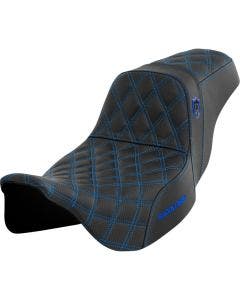 Saddlemen Pro Series SDC W/Blue Stitch Seat W/O Backrest Harley 08-23 Touring