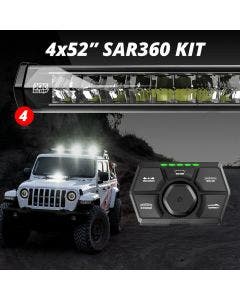 XK Glow 4pc 52" 360 SAR LED Search & Rescue Light Bar System and Controller