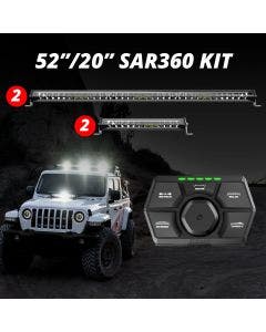 XK Glow 2pc 52" 2pc 20" 360 SAR LED Search & Rescue Light Bar System and Controller