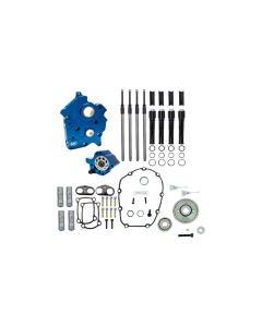 S&S M8 Gear Drive Kit W/O Cams W/Black Rods 4 Twin-Cooled 17-23 M8 