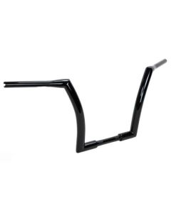 DNA 12" Black Fat Monster 1.5" Handlebars Notched Dimpled M-HB-4002BK