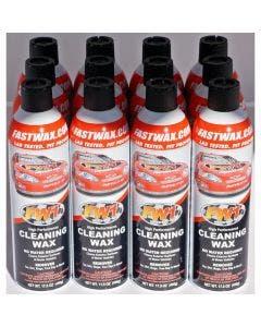 Waterless Wash Carnauba Fast Wax Fastwax FW1 Spray Can Remove Tar Dirt Bugs 12pk