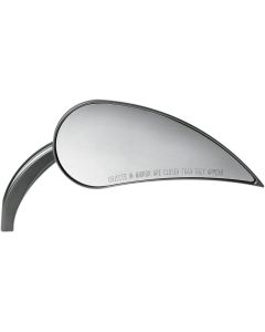 Arlen Ness RAD III Black Die Cast Right Side Handlebar Mirror Harley Metric 
