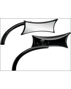 Arlen Ness Micro Black Four Point Right Side Mirror Harley or Metric EACH