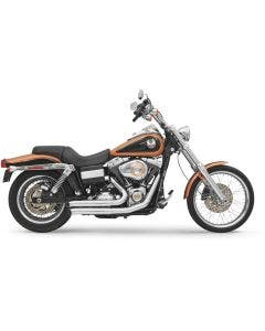 Bassani Chrome Firepower Firesweep 2:2 Exhaust for Harley Dyna Models 06-16