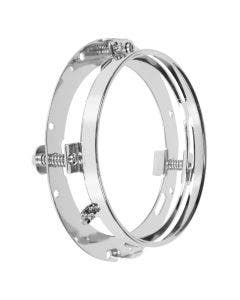 Hogworkz Chrome Mounting Bracket & Ring for 7" LED Headlights P/N 68124-04B
