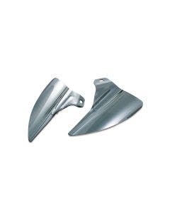 Kuryakyn Reflective Smoke Saddle Shields Heat Deflectors for Harley FLH/T '09-'17