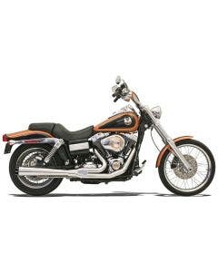 Bassani Chrome Road Rage 2 Into 1 Long Megaphone Exhaust Harley FXD 91-05