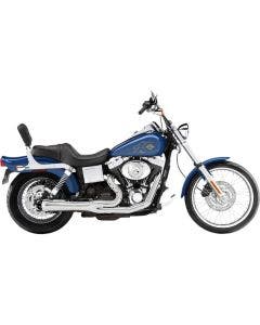 Bassani Chrome Road Rage 2 Into 1 Short Megaphone Exhaust Harley FXD 91-05