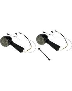 Custom Dynamics ProBEAM Rear Red Smoke Ring Bullet Turn Signal LEDs Black Scout 15-20