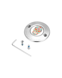 Figurati Designs Polished W/Sugar Skull Timing Cover for Harley 17-23 M8