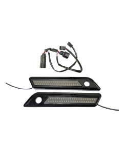 Custom Dynamics Saddlebag Hinge Cover W/Smoke Black 4 Harley 14-23 FL/HT/KSE/RSE/XST