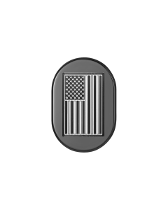 Figurati Antenna Right Cover Black w/ Contrast-Cut American Flag 4 Harley 09-23 Touring