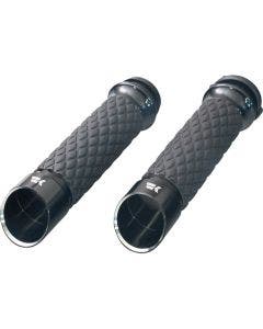 Khrome Werks Diamond Grips for Harley & Custom Motorcycles w| 1" Bars