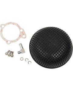 Drag Black "BOB" Retro Style Stage 1 Air Cleaner Harley Custom w/ Super E/G Carb