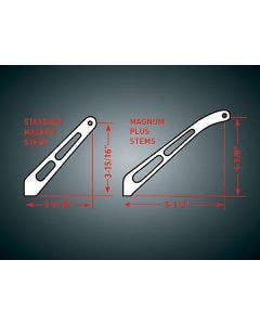 Kuryakyn Replacement Right Side Stem for Magnum Chrome Mirrors