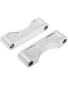 Klock Werks Tire Hugger Chrome Front Fender 16-19 Mounting Blocks Harley FLH/T