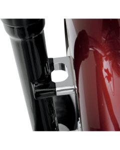 Klock Werks Tire Hugger Chrome Front Fender 21x2.15 Mounting Blocks Harley FXS/T