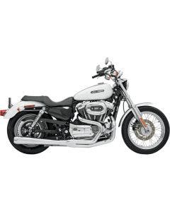 Bassani Chrome Road Rage 2 Into 1 Long Muffler Exhaust Harley Sportster XL 04-13