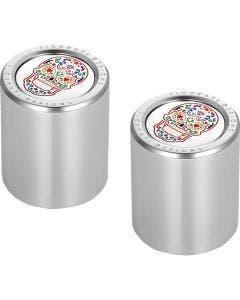 Figurati Designs Short Polished W/ Sugar Skull 4 Harley 25.2MM x 30MM