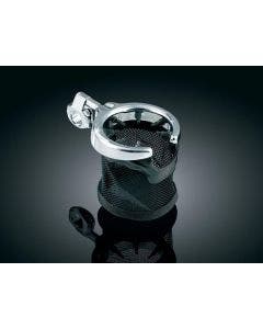 Kuryakyn Universal 1-1/4" Handlebar Mounted Drink Holder with Basket
