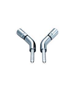 Kuryakyn 1444 Chrome Mirror Stem Extenders (pr) for Harley Round Mirrors