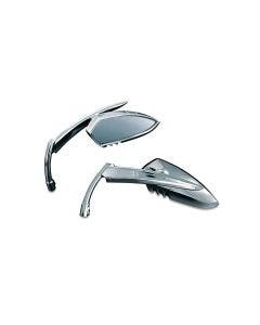 Kuryakyn Chrome Scythe Handlebar Mounted Mirrors Harley Metric Indian
