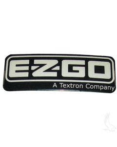 RHOX BP-0072 Black Silver E-Z-GO Emblem Badge Nameplate for EZGO RXV 2008-Up