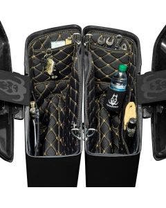 Hogworkz Aftermarket Stretched Saddlebag Liners '14-'24 Black w/ Cream Stitching
