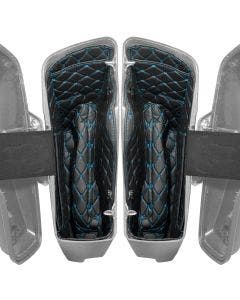 Hogworkz Aftermarket Stretched Saddlebag Liners '14-'24 Black w/ Light Blue Stitching