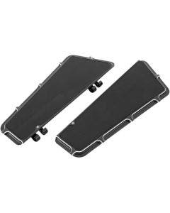 Arlen Ness Black Beveled Fusion Driver Floorboards For Harley Flh/Flt 84-13 & Flst 86-13 | 15-410
