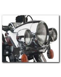 Custom Chrome Frenched Chrome Headlamp Trim Ring 83-17 Harley w/ 7" Headlight  