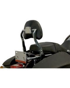Jardine Quick Detach Passenger Backrest Kit Pad Mounting Harley Touring 94-06
