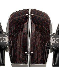 HOGWORKZ Saddlebag Liners for Harley FLHX/FLTRX '24-'25 w/ Red Stitching