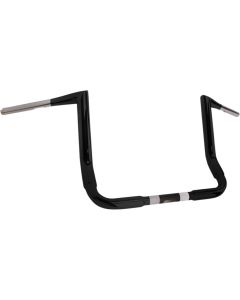 Khrome Werks Black 12" Buck-50 1.5" Handlebars TBW Harley FLH Touring 08-23