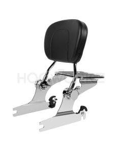 Hogworkz Chrome Easy Detachable Sissy Bar Luggage Rack Harley Softail 00-17