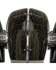HOGWORKZ Saddlebag Liners for Harley FLHX/FLTRX '24-'25 w/ Gold Stitching