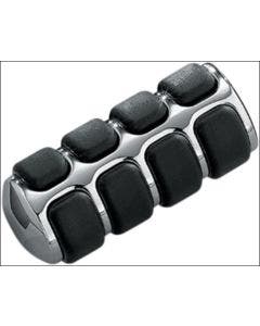 Kuryakyn 8852 Chrome / Black Round Shift Lever Peg Cover Honda VTX1300C 02-18