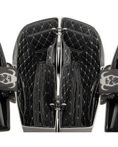 HOGWORKZ Saddlebag Liners for Harley FLHX/FLTRX '24-'25 w/ Silver Stitching