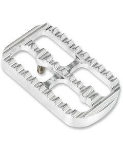 Joker Machine Raw Aluminum Serrated Brake Pad for Harley FL Touring / Softail