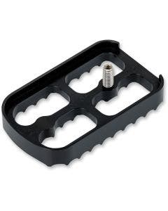 Joker Machine Black Anodized Serrated Brake Pad for Harley FL Touring / Softail