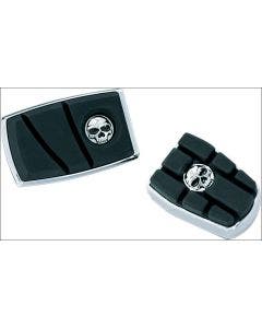 Kuryakyn 4405 Chrome Zombie Brake Pedal Pad for Harley Softail Dyna 84-19
