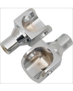 Kuryakyn Chrome Tapered Female Peg Adapters for Harley Bullet Style Mounts