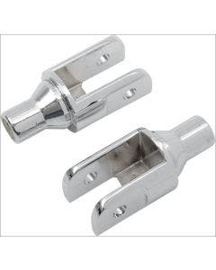 Kuryakyn Chrome Tapered Female Peg Adapters for 5/8" Square Mounts