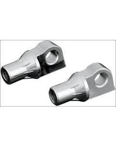 Kurykayn Chrome Tapered Male Mount Peg Adapters - Serrated